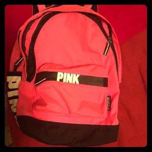 Pink backpack